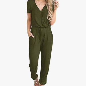 Olive Green Women's Jumpsuit
